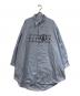 MM6 Maison Margiela（エムエムシックスメゾンマルジェラ）の古着「ナンバリングロングシャツ」｜ブルー