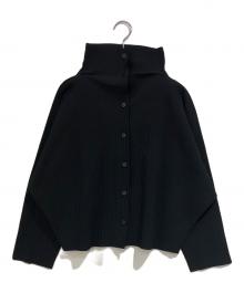 me ISSEY MIYAKE（ミーイッセイ ミヤケ）の古着「プリーツカーディガン」｜ブラック