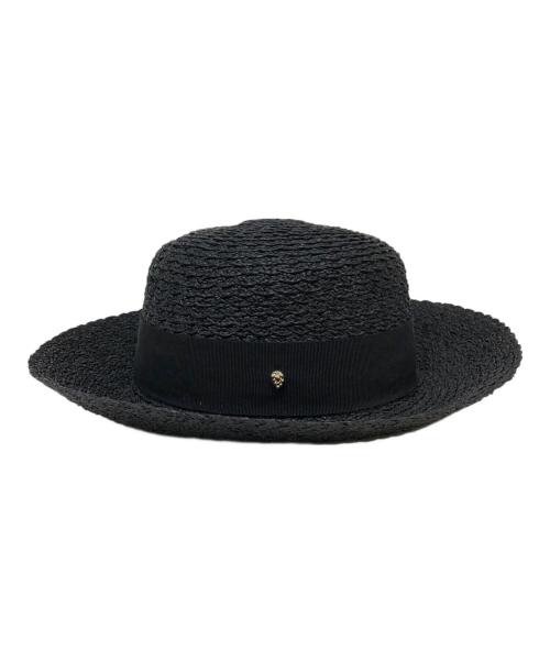HELEN KAMINSKI（ヘレンカミンスキー）HELEN KAMINSKI (ヘレンカミンスキー) Nikki Classic Raffia Cloche Hat ブラックの古着・服飾アイテム