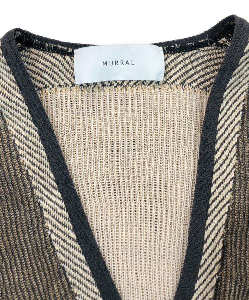 MURRAL（ミューラル）MURRAL (ミューラル) Pigment knit cardigan ベージュ サイズ:SIZE Freeの古着・服飾アイテム