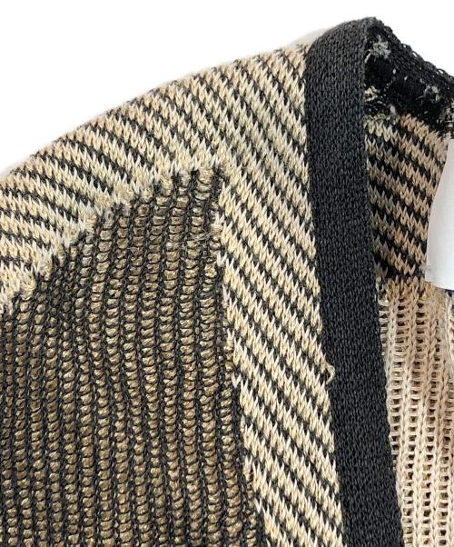 MURRAL（ミューラル）MURRAL (ミューラル) Pigment knit cardigan ベージュ サイズ:SIZE Freeの古着・服飾アイテム