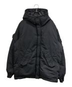 STONE ISLANDストーンアイランド）の古着「ガーメントダイナイロンツイルフーデッドダウンジャケット」｜ブラック