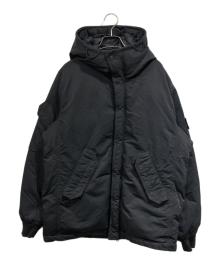 STONE ISLAND（ストーンアイランド）の古着「ガーメントダイナイロンツイルフーデッドダウンジャケット」｜ブラック