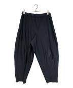 HOMME PLISSE ISSEY MIYAKEオム プリッセ イッセイ ミヤケ）の古着「プリーツパンツ」｜ネイビー