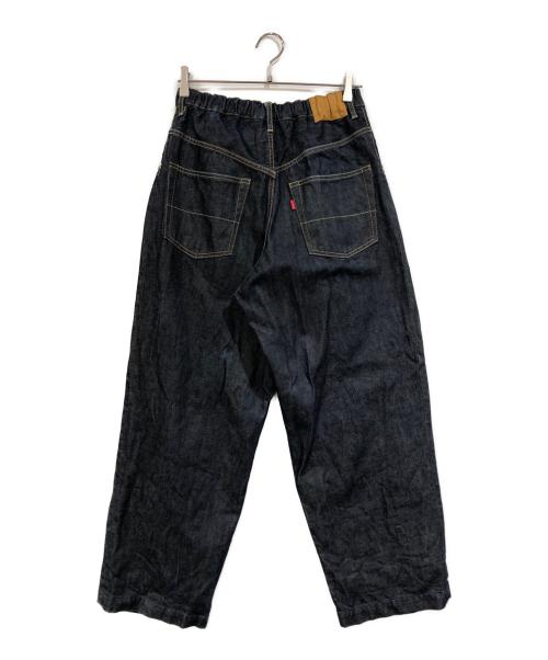 NEON SIGN（ネオンサイン）NEON SIGN (ネオンサイン) ワイドデニムスラックス インディゴ サイズ:SIZE 44の古着・服飾アイテム