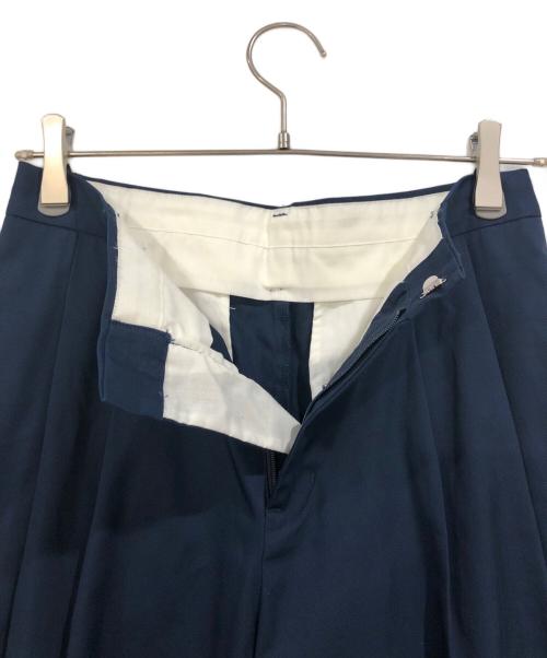 HERALBONY（ヘラルボニー）HERALBONY (ヘラルボニー) ワイドチノパンツ（ネイビー）「maru-mm2024」 ネイビー サイズ:SIZE Lの古着・服飾アイテム