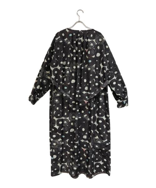 HERALBONY（ヘラルボニー）HERALBONY (ヘラルボニー) クルーネックワンピース「（無題）（丸）」 ブルー サイズ:ＳＩＺＥＦＲＥＥの古着・服飾アイテム