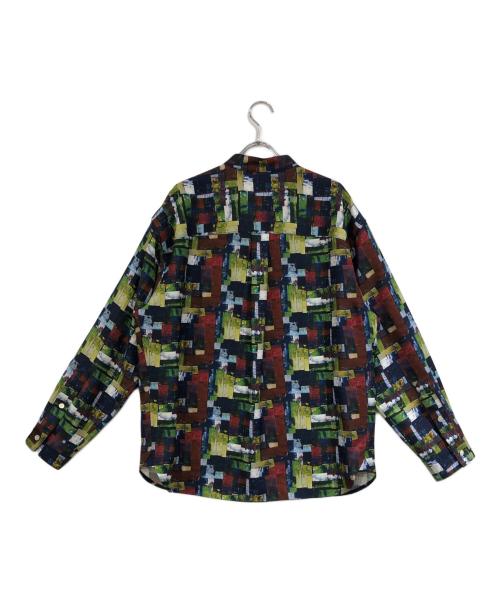 HERALBONY（ヘラルボニー）HERALBONY (ヘラルボニー) バンドカラーシャツ「My world」 ネイビー サイズ:SIZE Mの古着・服飾アイテム