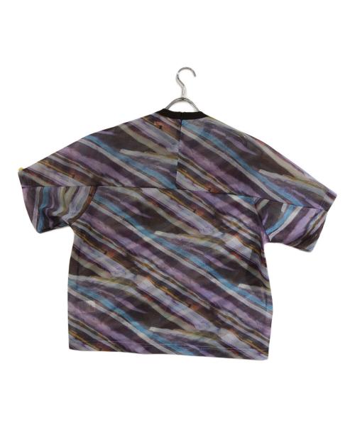 HERALBONY（ヘラルボニー）HERALBONY (ヘラルボニー) シアーラッセルTシャツ「無題」 ブルー サイズ:ＳＩＺＥＦＲＥＥの古着・服飾アイテム
