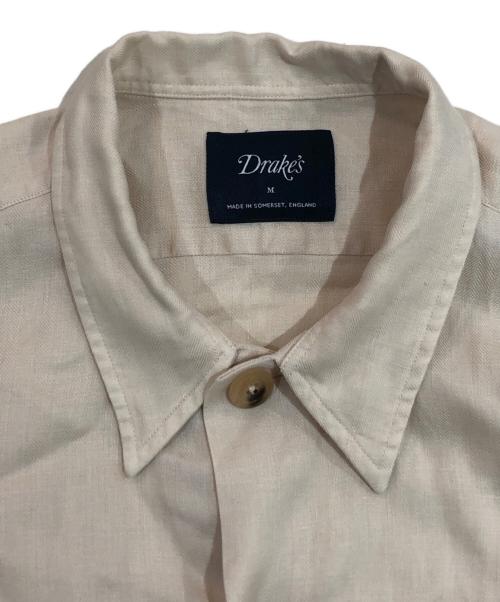 DRAKE'S（ドレイクス）DRAKE'S (ドレイクス) リネンシャツジャケット ホワイト サイズ:SIZE Mの古着・服飾アイテム