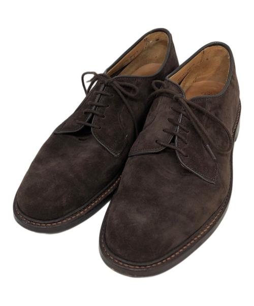 Tricker's（トリッカーズ）Tricker's (トリッカーズ) スエードプレーントゥシューズ ブラウン サイズ:SIZE 8.5の古着・服飾アイテム