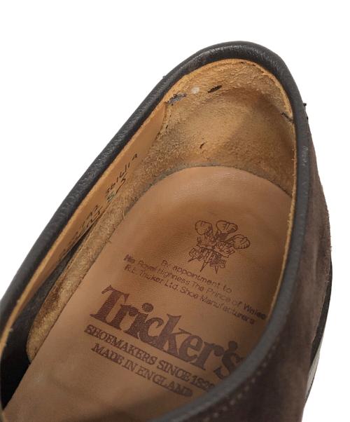 Tricker's（トリッカーズ）Tricker's (トリッカーズ) スエードプレーントゥシューズ ブラウン サイズ:SIZE 8.5の古着・服飾アイテム