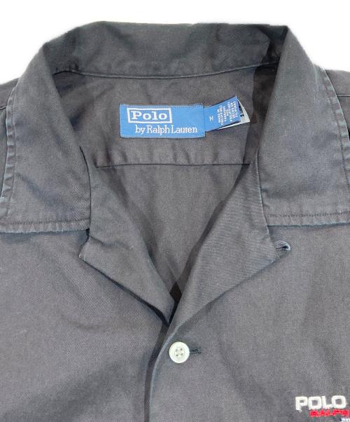 POLO RALPH LAUREN（ポロ・ラルフローレン）POLO RALPH LAUREN (ポロ・ラルフローレン) オープンカラーシャツ ネイビー サイズ:SIZE Mの古着・服飾アイテム