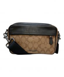 COACH（コーチ）の古着「シグネチャーショルダーバッグ」｜ブラウン
