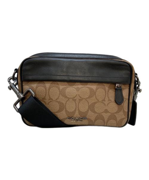 COACH（コーチ）COACH (コーチ) シグネチャーショルダーバッグ ブラウンの古着・服飾アイテム