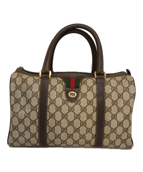 GUCCI（グッチ）GUCCI (グッチ) シェリーラインミニボストンバッグ ベージュの古着・服飾アイテム