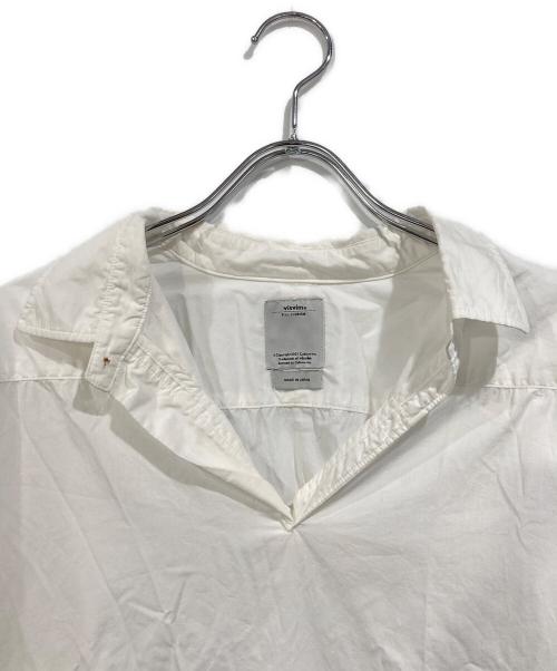 VISVIM（ビズビム）VISVIM (ビズビム) KERCHIEF BORDER TUNIC SHIRT ホワイト×ブルー サイズ:SIZE 2の古着・服飾アイテム