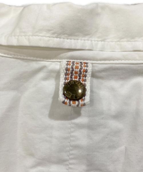 VISVIM（ビズビム）VISVIM (ビズビム) KERCHIEF BORDER TUNIC SHIRT ホワイト×ブルー サイズ:SIZE 2の古着・服飾アイテム