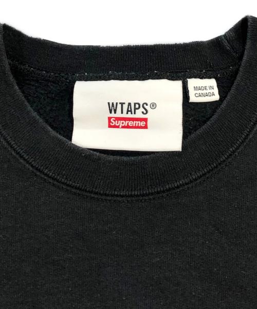 WTAPS（ダブルタップス）WTAPS (ダブルタップス) Supreme (シュプリーム) Crewneck ブラック サイズ:SIZE Mの古着・服飾アイテム