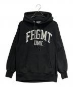 FRAGMENT DESIGNフラグメントデザイン）の古着「FRGMT UNV SWEAT HOODIE」｜ブラック