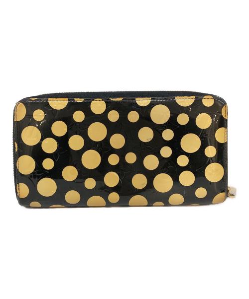 LOUIS VUITTON（ルイ ヴィトン）LOUIS VUITTON (ルイ ヴィトン) 草間彌生 (クサマヤヨイ) ヴェルニドットインフィニティ ジッピーウォレット ブラックの古着・服飾アイテム