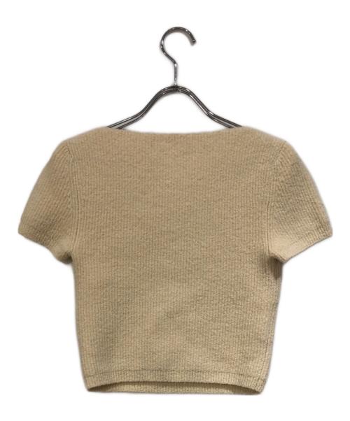 ALEXANDER WANG（アレキサンダー・ワン）ALEXANDER WANG (アレキサンダー・ワン) Vネックカットアウトニットトップ アイボリー サイズ:SIZE Sの古着・服飾アイテム