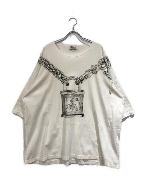 Vivienne Westwood man（ヴィヴィアン ウェストウッド マン）Vivienne Westwood man (ヴィヴィアン ウェストウッド マン) オーブチェーンT ホワイト サイズ:SIZE Freeの古着・服飾アイテム