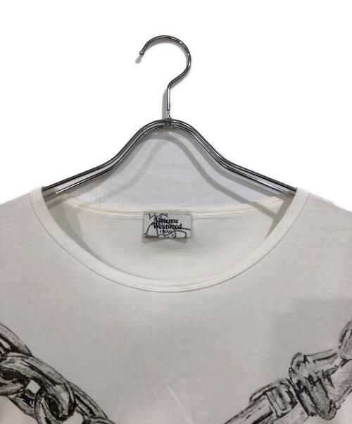 Vivienne Westwood man（ヴィヴィアン ウェストウッド マン）Vivienne Westwood man (ヴィヴィアン ウェストウッド マン) オーブチェーンT ホワイト サイズ:SIZE Freeの古着・服飾アイテム