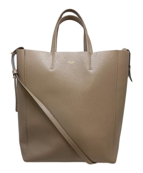 CELINE（セリーヌ）CELINE (セリーヌ) バーティカルカバスモール2WAYバッグ ブラウンの古着・服飾アイテム