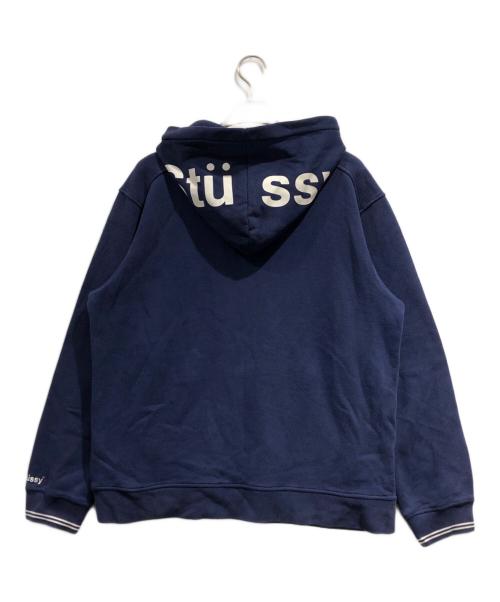 stussy（ステューシー）stussy (ステューシー) ハーフジップパーカー ネイビー サイズ:SIZE Lの古着・服飾アイテム