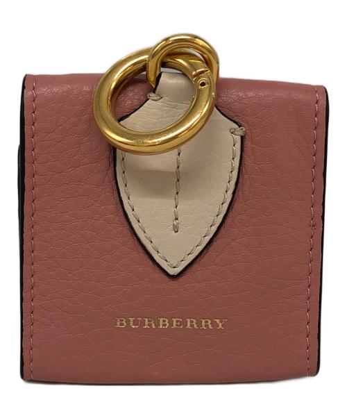 BURBERRY（バーバリー）BURBERRY (バーバリー) キーリング付きコインケース ピンクの古着・服飾アイテム