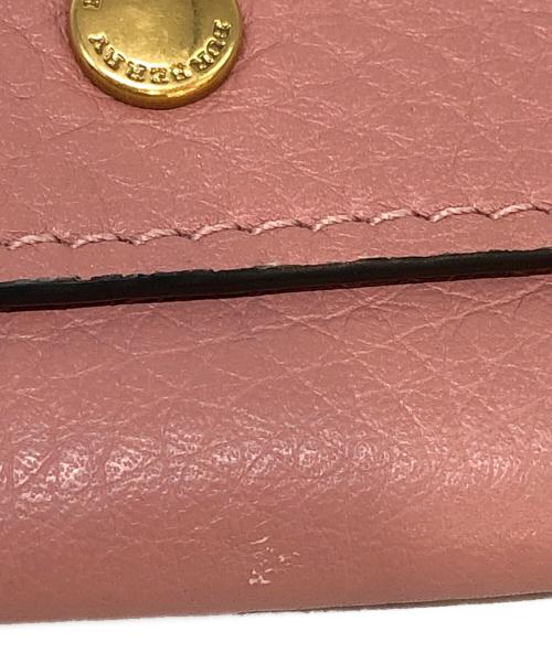 BURBERRY（バーバリー）BURBERRY (バーバリー) キーリング付きコインケース ピンクの古着・服飾アイテム