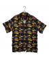 CVTVLIST（カタリスト）の古着「総柄シャツ」｜ブラック