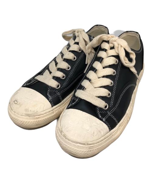 MIHARA YASUHIRO（ミハラヤスヒロ）MIHARA YASUHIRO (ミハラヤスヒロ) PAST Sole 6-Hole Leather Low-top Sneaker ブラック サイズ:SIZE 40の古着・服飾アイテム