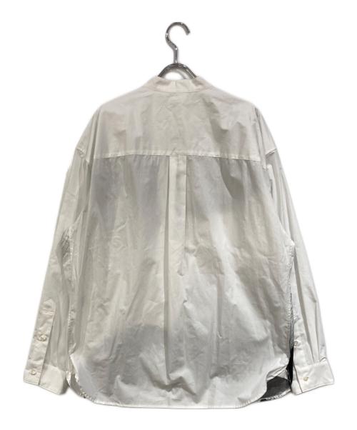 HERALBONY（ヘラルボニー）HERALBONY (ヘラルボニー) バンドカラーシャツ「タイトル不明」 ホワイト サイズ:SIZE Lの古着・服飾アイテム