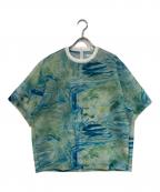 HERALBONYヘラルボニー）の古着「シアーラッセルTシャツ「ノースウエスト航空」」｜ブルー