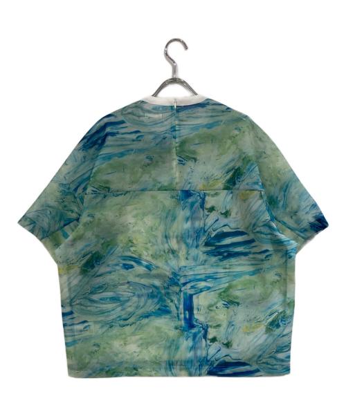 HERALBONY（ヘラルボニー）HERALBONY (ヘラルボニー) シアーラッセルTシャツ「ノースウエスト航空」 ブルー サイズ:SIZE Freeの古着・服飾アイテム