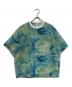 HERALBONY（ヘラルボニー）の古着「シアーラッセルTシャツ「ノースウエスト航空」」｜ブルー