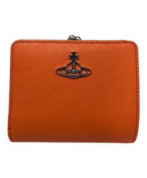 Vivienne Westwood（ヴィヴィアンウエストウッド）Vivienne Westwood (ヴィヴィアンウエストウッド) 2つ折り財布 オレンジの古着・服飾アイテム