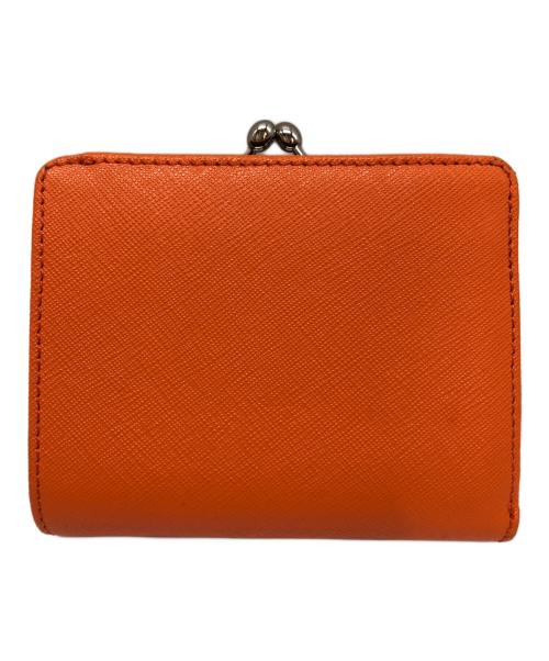 Vivienne Westwood（ヴィヴィアンウエストウッド）Vivienne Westwood (ヴィヴィアンウエストウッド) 2つ折り財布 オレンジの古着・服飾アイテム
