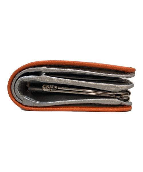 Vivienne Westwood（ヴィヴィアンウエストウッド）Vivienne Westwood (ヴィヴィアンウエストウッド) 2つ折り財布 オレンジの古着・服飾アイテム