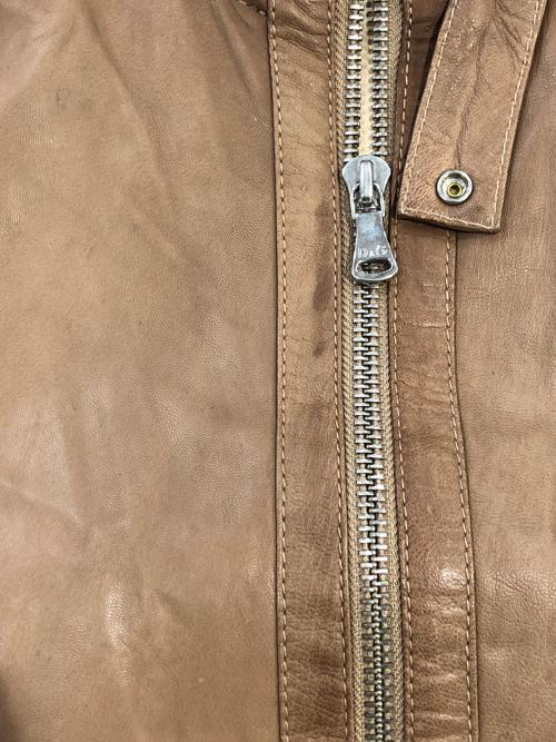 DOLCE & GABBANA（ドルチェ＆ガッバーナ）DOLCE & GABBANA (ドルチェ＆ガッバーナ) レザージャケット ブラウン サイズ:SIZE 50の古着・服飾アイテム