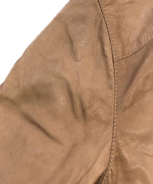 DOLCE & GABBANA（ドルチェ＆ガッバーナ）DOLCE & GABBANA (ドルチェ＆ガッバーナ) レザージャケット ブラウン サイズ:SIZE 50の古着・服飾アイテム