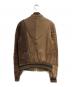 DOLCE & GABBANA (ドルチェ＆ガッバーナ) レザージャケット ブラウン サイズ:SIZE 50：12000円
