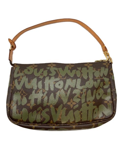 LOUIS VUITTON（ルイ ヴィトン）LOUIS VUITTON (ルイ ヴィトン) グラフィティ ポシェット アクセソワール ブラウンの古着・服飾アイテム