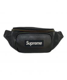 SUPREME（シュプリーム）の古着「レザーウエストバッグ」｜ブラック