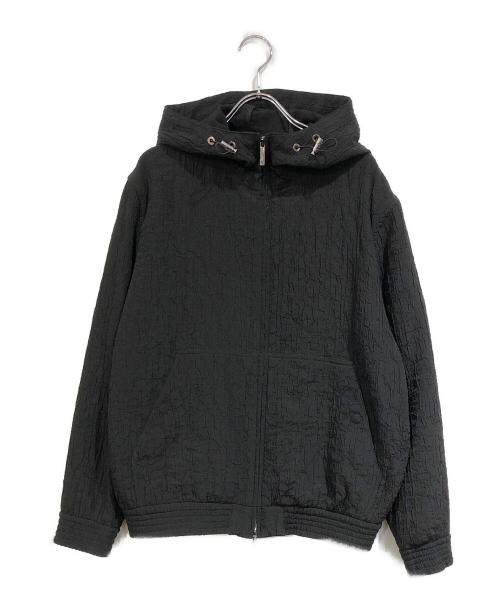 EMPORIO ARMANI（エンポリオ アルマーニ）EMPORIO ARMANI (エンポリオ アルマーニ) フーデッドジャケット ブラック サイズ:SIZE 46の古着・服飾アイテム