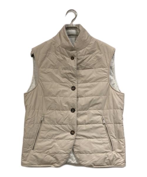ERMENEGILDO ZEGNA（エルメネジルド・ゼニア）Ermenegildo Zegna (エルメネジルド・ゼニア) eleventy (イレブンティ) ダウンベスト ベージュ サイズ:SIZE 48の古着・服飾アイテム