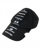 BALENCIAGAバレンシアガ）の古着「LOGO VISOR CAP」｜ブラック