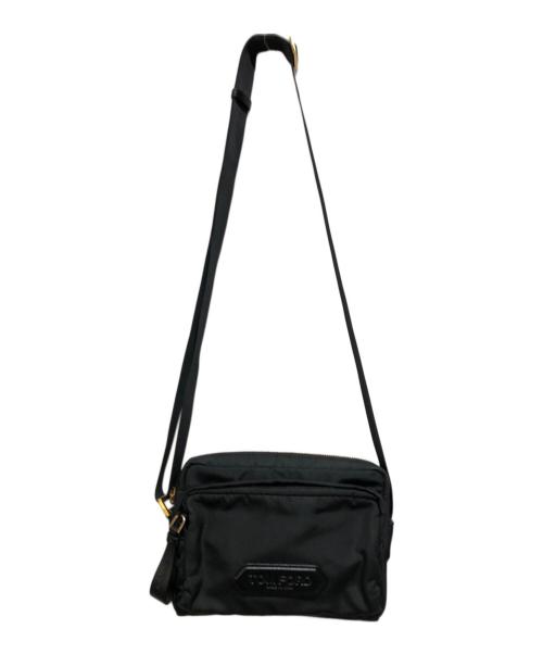 TOM FORD（トムフォード）TOM FORD (トムフォード) ナイロンショルダーバッグ ブラックの古着・服飾アイテム